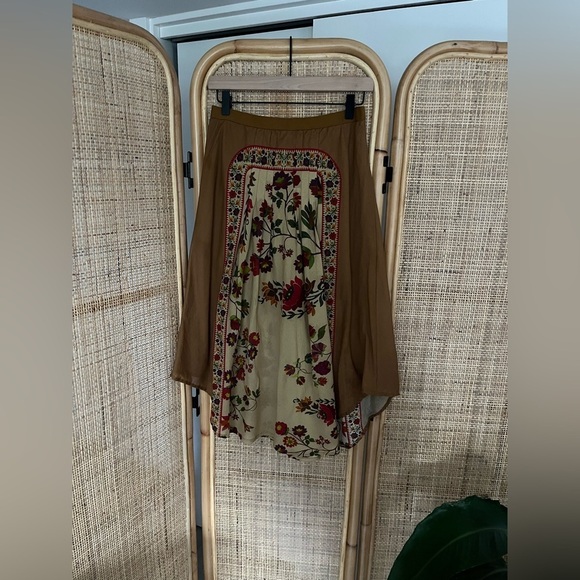 Anthropologie Mes Demoiselles Pleated Floral Maxi Skirt - Picture 5 of 10